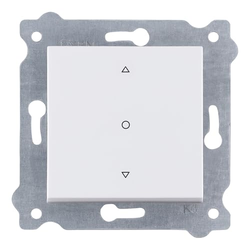 EXEN - Rollladenschalter Unterputz 3-fach - Jalousieschalter Schalter Weiß - All-in-One Kompatibel mit Serien KARELL/ODAK/COMFORT von Marke EXEN - 218/01E von EXEN