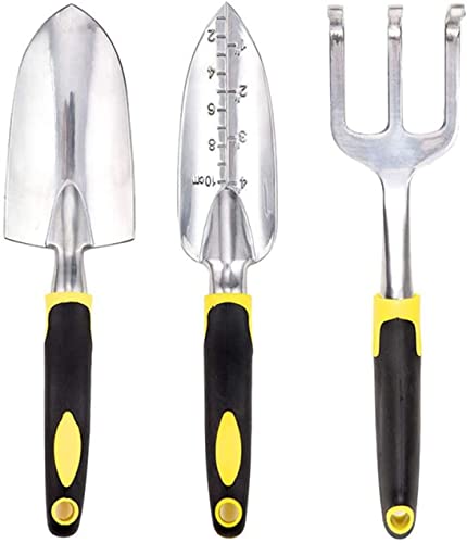 Gartenwerkzeug Set Landwirtschaftswerkzeuge Gartenwerkzeug 3er Set Praktische Schaufelschere Multifunktionswerkzeug Gartenbau Materialien (Design 02M) von EXENXA