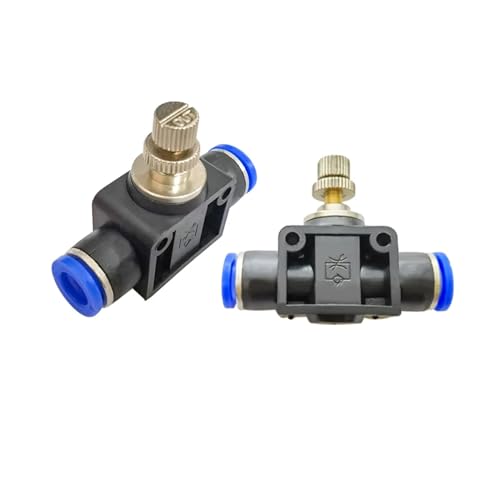 EXHOYAJB 1 Stück Drosselklappe LSA 4-12 mm Luftstromgeschwindigkeitsregelventil Rohr Wasserrohr Pneumatischer Schnellverbinder(LSA8) von EXHOYAJB