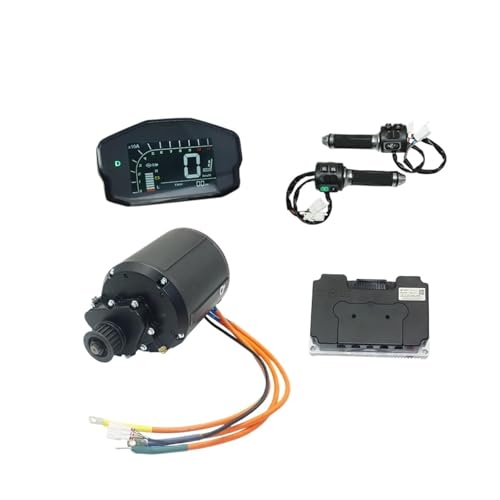 EXHOYAJB Mittelantriebsmotor Mittelantriebsmotor Flüssigkeitsgekühlte Mittelantriebsmotor-Kits mit programmierbarem Fardriver-Controller ND72680 von EXHOYAJB