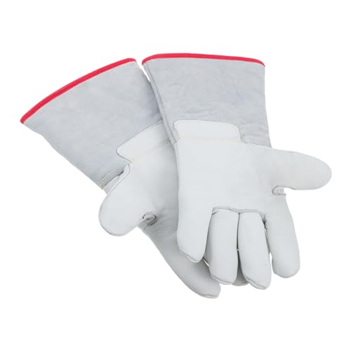 EXHUMKY 1 Paar Kaltsichere wasserdichte Handschuhe wasserfester Treiber Arbeitshandschuhe herren isolierte Arbeitshandschuhe Warme Arbeitshandschuhe für Herren Gefrierhandschuhe Rindsleder von EXHUMKY