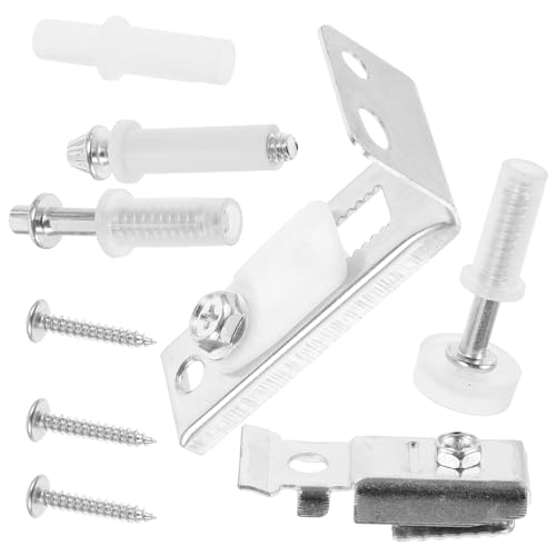 EXHUMKY 1 Satz Doppelfalz Türbeschläge Set Schwenktürführung Schiene für Schiebetüren für Zuhause Büro und Geschäfte Robustem Installieren Minimalistisches Design von EXHUMKY