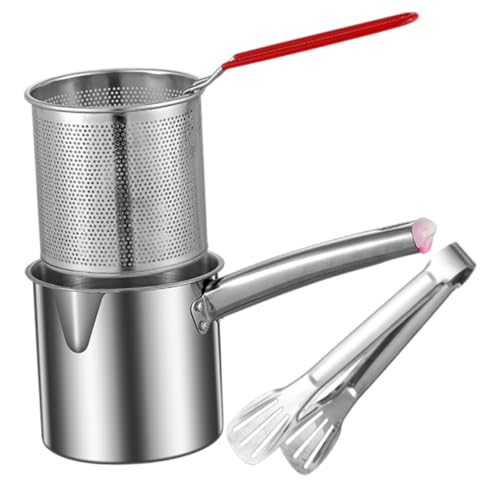 EXHUMKY 1 Satz Fritteuse Multifunktionale Fritteuse mit Griff für Zuhause Leicht zu Reinigen zum Frittieren Kochen und Suppen Zubereiten EXHUMKY 1 Satz Fritteuse Multifunktionale Fritteuse mit Griff für Zuhause Leicht zu Reinigen zum Frittieren Kochen und Suppen Zubereiten von EXHUMKY