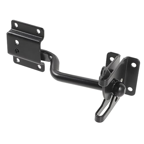 EXHUMKY 1 Satz Holztor Verschluss Robuste Torverriegelung mit Scharnier und Locking Pin für Garten und Holztore Langlebig und Ergonomisch Gestaltet für Reibungslosen Einsatz von EXHUMKY