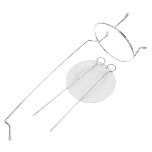 EXHUMKY 1satz BBQ Spießhalter Aus Edelstahl Tragbarer Grill Rack Für Schaschlik Und Kebabs Für Camping Picknicks Und Outdoor Grillabende Einfache Reinigung Und Stabile Konstruktion von EXHUMKY