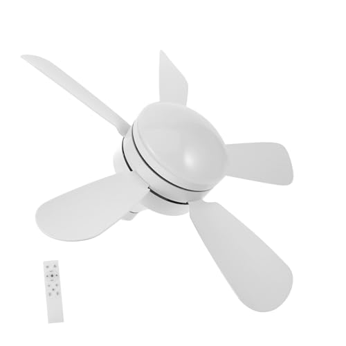 EXHUMKY 1 Satz Kompakte Deckenventilatorlampe mit Fernbedienung LED Lampe für Schlafzimmer Dimmbar und Energieeffizient für Vielseitige Nutzung und Design von EXHUMKY