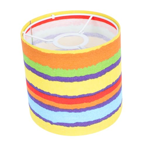 EXHUMKY 1 Stück Faltbarer Lampenschirm für Wandlampe Moderner Kreativer Lampenschirm in Regenbogenfarbe Passend für Stehlampe Tischlampe und Lichtzubehör für Zuhause von EXHUMKY