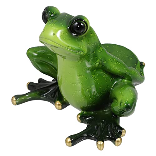 EXHUMKY 1 Stück Frosch Weinflaschenhalter aus Harz Dekorativer Weinständer für Tisch und Regal für Zuhause Bars und Restaurants Stilvolles Weinregal für Präsentation Ihrer Lieblingsweine von EXHUMKY
