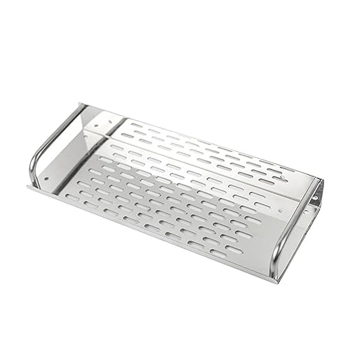 EXHUMKY 1 Stück Wandregal für Badezimmer Punch Einlagig Platzsparend Praktischer Aufbewahrungshalter für Shampoo Duschgel Toilettenartikel Stilvolles Design Installieren für Küche Bad und von EXHUMKY