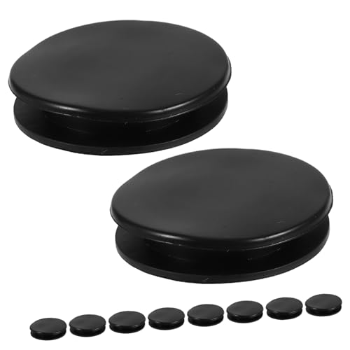 EXHUMKY 10 Stück Gummistopfen Für Sparschweine Gummi-münzbankstopper Spardose Runder Stecker Piggy Bank Stopper Runde Sparschwein-unterseite Runde Stopfenabdeckung Schwarz Pvc von EXHUMKY