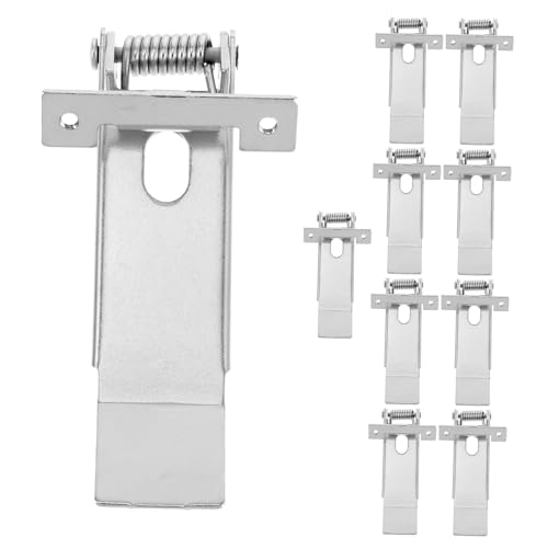 EXHUMKY 10 Stück Licht Halterung Clips Verstellbare Federklemmen für Deckenlampen Einbauleuchten und LED Streifen Hochwertige Metallklemmen für Einfache Montage und Flexibles Licht Design von EXHUMKY