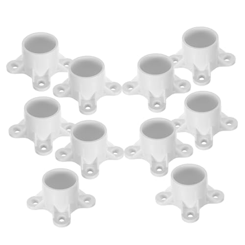 EXHUMKY 10stücke PVC-flansch Für Tischbein Rohrverbinder PVC-schraubkappen Tischbeinhalter Möbelinstallationsteile EXHUMKY 10stücke PVC-flansch Für Tischbein Rohrverbinder PVC-schraubkappen Tischbeinhalter Möbelinstallationsteile von EXHUMKY