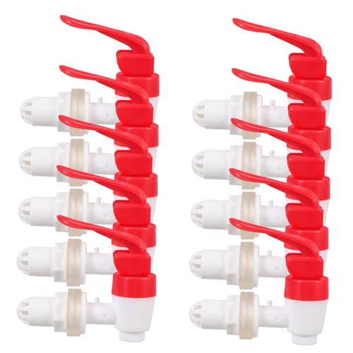 EXHUMKY 10 Stück Teiliges Abs Getränkehahn Ersatzset für Getränkespender Langlebiger Spigot für Wasser Saftspender Vielseitig Einsetzbar für Camping Party und Haushalt von EXHUMKY