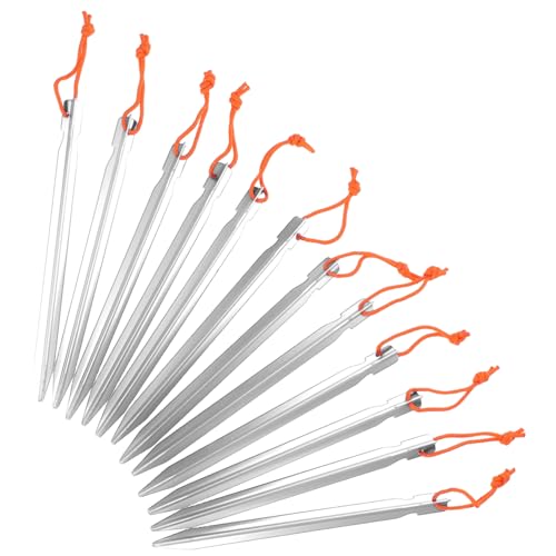 EXHUMKY 12stücke Zelt-heringe Aus Aluminiumlegierung Für Camping Und Wandern Zeltbefestigungspfähle Erdungsnägel Stabile Zeltbefestigung EXHUMKY 12stücke Zelt-heringe Aus Aluminiumlegierung Für Camping Und Wandern Zeltbefestigungspfähle Erdungsnägel Stabile Zeltbefestigung von EXHUMKY