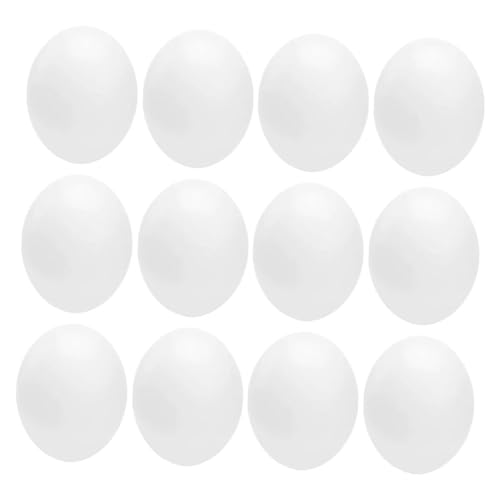 EXHUMKY 12 Stück Teiliges Künstliche Vogeleier Nachbildung für Papageien und Zebrafinken Unbemalt Sichere Trainings und Brut Eier zur Nestsimulation und Dekoration EXHUMKY 12 Stück Teiliges Künstliche Vogeleier Nachbildung für Papageien und Zebrafinken Unbemalt Sichere Trainings und Brut Eier zur Nestsimulation und Dekoration von EXHUMKY
