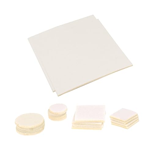 EXHUMKY 130 Stück Filzgleiter Teilig Selbstklebend für Möbel Langlebige Schutzpads für Tisch Stuhl und Tischbeine Beige rutschfest und Geräuschdämpfend EXHUMKY 130 Stück Filzgleiter Teilig Selbstklebend für Möbel Langlebige Schutzpads für Tisch Stuhl und Tischbeine Beige rutschfest und Geräuschdämpfend von EXHUMKY