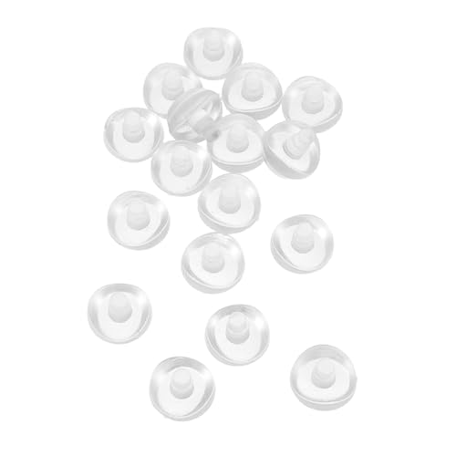 EXHUMKY 16 Stück Stuhllochstecker Tischbodenschützer Stuhlstopper Nicht Rutschrunde Möbel Fußschutzbeschützer U-förmige Nicht-schlupf-füße rutschfeste Möbelmatte Möbelanker PVC Transparent von EXHUMKY