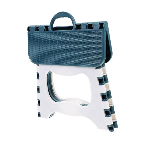 EXHUMKY 1Stück Faltbarer Kunststoffhocker Leichter und Kompakter Anglerstuhl für Outdoor Vielseitig Einsetzbar Sitzhocker Heimhocker oder Kinderstufenhocker Nordic von EXHUMKY