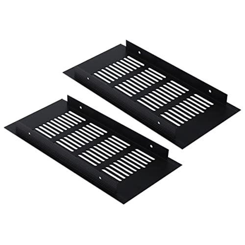 EXHUMKY 2 Stück Aluminiumlegierung Belüftungsabdeckung Atmungsaktive für Schränke und Möbel Geeignet für Kleiderschränke und Schuhschränke von EXHUMKY
