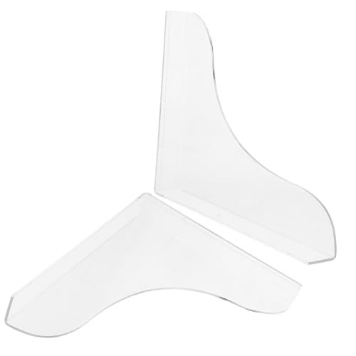 EXHUMKY 2 Stück Badewannen Spritzschutz Set aus Transparent Installieren für Bad und Dusche Langlebiges Acrylmaterial Effektive Wasserbarriere von EXHUMKY