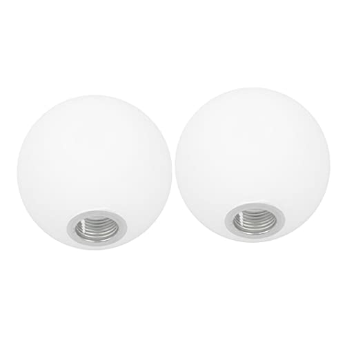 EXHUMKY 2 Stück Glaskugel Lampenschirm Frosted Glass Cover für Deckenleuchte Øcm Öffnung Geeignet für Wohn und Schlafzimmer Einfache Installation Stilvolle Dekoration von EXHUMKY