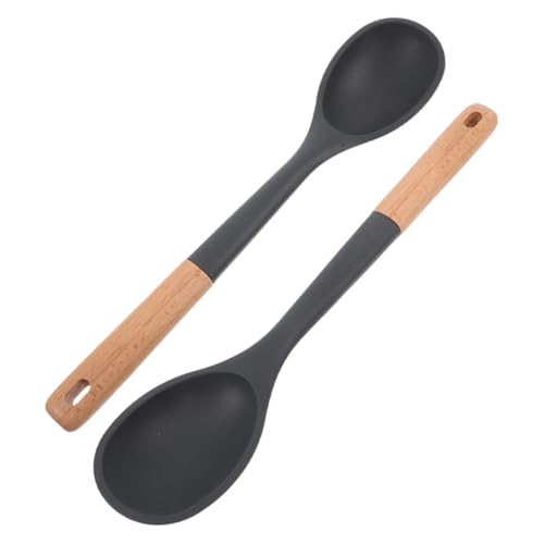 EXHUMKY 2 Stück Große Silikon Kochlöffel Holzgriff Hitzebeständig Antihaftbeschichtet für Kochen Servieren und der Küche EXHUMKY 2 Stück Große Silikon Kochlöffel Holzgriff Hitzebeständig Antihaftbeschichtet für Kochen Servieren und der Küche von EXHUMKY