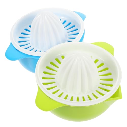 EXHUMKY 2 Stück Handpressen für Obst Manuelle Zitruspresse für Orange und Zitrone Einfach zu Bedienen Leicht zu Reinigen für Kiwi Wassermelone Mango und Zufällige Farbe Zufällige Farbe von EXHUMKY