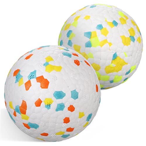 EXHUMKY 2 Stück Hundeball Unzerstörbare Kauspielzeuge Orange Blau und Blau Grün Interaktive Spielzeuge für Hunde zur Zahnreinigung und Spaß im Wasser Langlebiges und Leichtes EXHUMKY 2 Stück Hundeball Unzerstörbare Kauspielzeuge Orange Blau und Blau Grün Interaktive Spielzeuge für Hunde zur Zahnreinigung und Spaß im Wasser Langlebiges und Leichtes von EXHUMKY