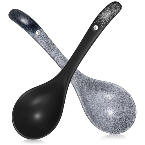 EXHUMKY 2 Stück Keramische Suppenlöffel Vintage Design Großer Esslöffel für Zuhause und Restaurant für Suppen Reis und Leicht zu Reinigen Hochwertige Keramik EXHUMKY 2 Stück Keramische Suppenlöffel Vintage Design Großer Esslöffel für Zuhause und Restaurant für Suppen Reis und Leicht zu Reinigen Hochwertige Keramik von EXHUMKY