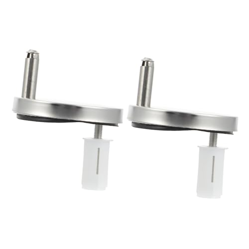 EXHUMKY 2 Stück Toilettensitz Schraubenset Wc Sitz Befestigung Schrauben aus Robustem Eisen und Kunststoff Stabile Scharniere für Einfache Montage Passgenau für Standard toilettendeckel EXHUMKY 2 Stück Toilettensitz Schraubenset Wc Sitz Befestigung Schrauben aus Robustem Eisen und Kunststoff Stabile Scharniere für Einfache Montage Passgenau für Standard toilettendeckel von EXHUMKY