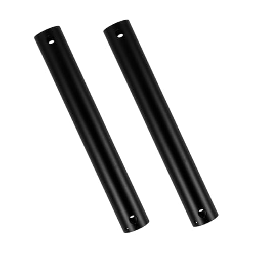 EXHUMKY 2 Stück Verlängerungsstange für Deckenventilatoren Robuste Eisenverlängerung Kompatibel mit Mehreren Marken Installieren für Fan Upgrades von EXHUMKY