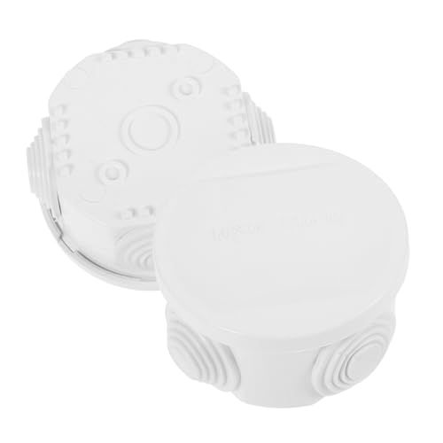 EXHUMKY 2 Stück Wasserdichte Abzweigdose für Außenbereich Wetterfeste Elektrobox zur Einfachen Installation von Lampen und Kabelverbindungen für Garten und DIY Projekte von EXHUMKY