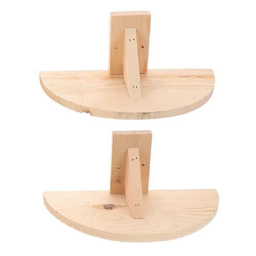 EXHUMKY 2 Stücke Halbrunde Holz Plattform für Käfige Sitzgelegenheit für Papageien und Kleine Haustiere Design für Vogelkäfig Zubehör EXHUMKY 2 Stücke Halbrunde Holz Plattform für Käfige Sitzgelegenheit für Papageien und Kleine Haustiere Design für Vogelkäfig Zubehör von EXHUMKY