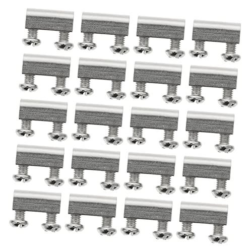 EXHUMKY 20 Sätze Drahtseilklemme Teiliges Set mit Schrauben Doppelend Kabelklemmen aus Installieren für Drahtseil und Starke Kabel Geeignet Kompakt und Leicht für Abriebschutz von EXHUMKY