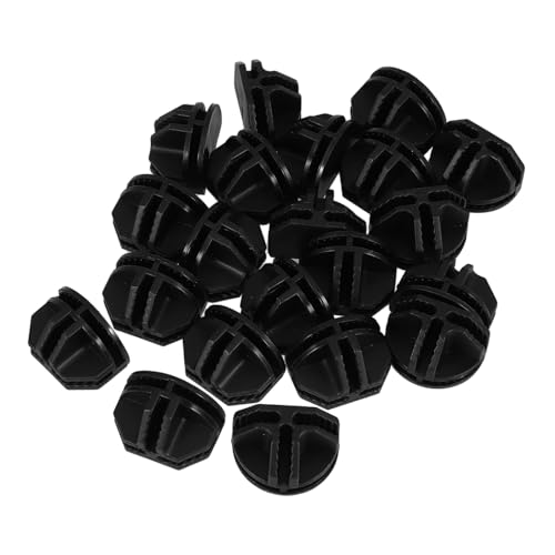 EXHUMKY 20 Stück Cube Connector Kunststoffverbindungselemente für Regalsysteme Multifunktionale Halterung für Kleiderschränke Schuhschränke und Haustierkäfige Schwarz von EXHUMKY