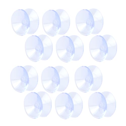 EXHUMKY 20 Stück Tischplatten Antirutsch Pads Doppelseitige Saugnäpfe rutschfeste Unterlagen für Glasflächen Installieren für Couchtische und Esstische von EXHUMKY