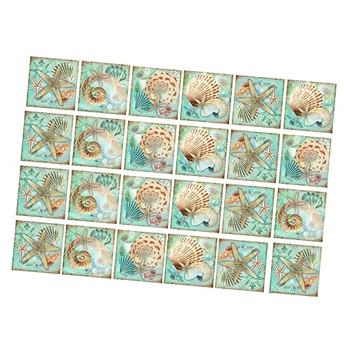 EXHUMKY 24 Stück Selbstklebende Fliesenaufkleber für Haushalt Wasserfest Verschleißfest Muschelmuster Einfach Abzuziehen und Aufzutragen EXHUMKY 24 Stück Selbstklebende Fliesenaufkleber für Haushalt Wasserfest Verschleißfest Muschelmuster Einfach Abzuziehen und Aufzutragen von EXHUMKY