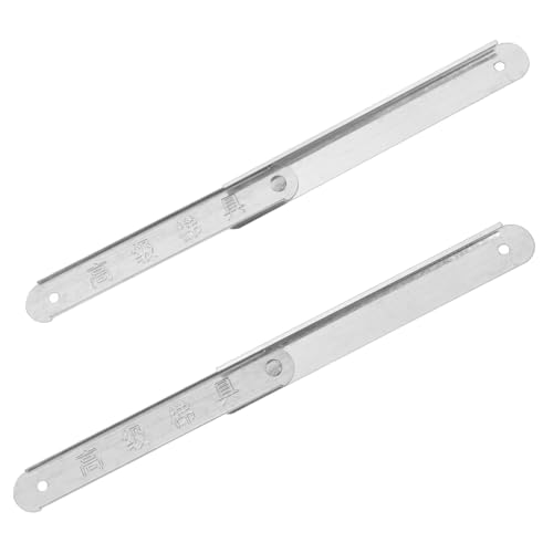EXHUMKY 2Stücke Aluminiumlegierung Leiter Scharnier Verstärkte Hängescharnier für Dachbodenleiter Hochbelastbare Zubehörteile für Stufenleiter Einfache Installation von EXHUMKY