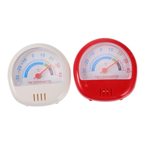 EXHUMKY 2stücke Kühlschrankthermometer Praktisches Tragbares Thermometer Für Messung Von Temperatur Im Kühlschrank Und Gefrierschrank Weiß Und Rot von EXHUMKY
