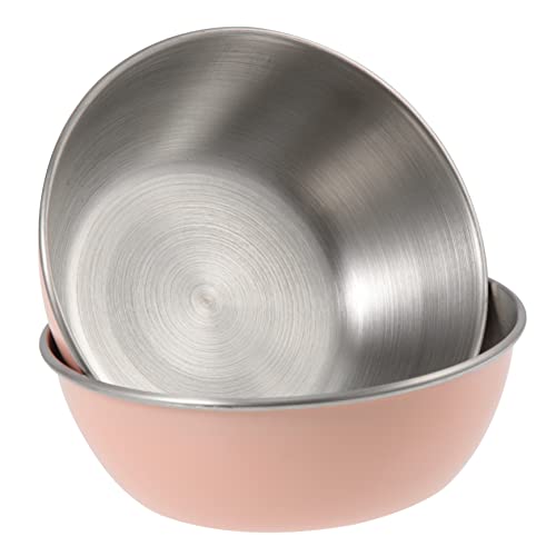 EXHUMKY 2stücke Edelstahl Sauce Schalen Runde Dip-schalen Gewürzschalen Für Soßen Salz Senf Essig Leicht Langlebig Und Hitzebeständig Für Zuhause Restaurants Und Catering von EXHUMKY