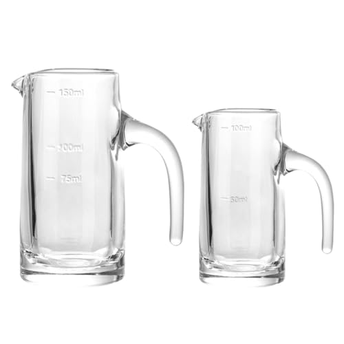 EXHUMKY 2stücke Teiliges Flüssigkeitsmessbecher Aus Glas Wine Divider Für Küchen Bars Und Feiern Stabiler Stand Spülmaschinenfest EXHUMKY 2stücke Teiliges Flüssigkeitsmessbecher Aus Glas Wine Divider Für Küchen Bars Und Feiern Stabiler Stand Spülmaschinenfest von EXHUMKY