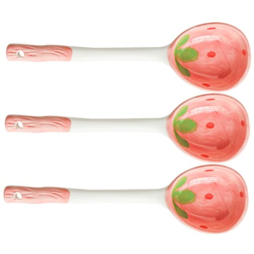 EXHUMKY 3Stücke Keramik Dessertlöffel Obst Muster Eislöffel für Haushalt Geschirr Kleine Servierlöffel Bruchfest und Vielseitig Einsetzbar EXHUMKY 3Stücke Keramik Dessertlöffel Obst Muster Eislöffel für Haushalt Geschirr Kleine Servierlöffel Bruchfest und Vielseitig Einsetzbar von EXHUMKY