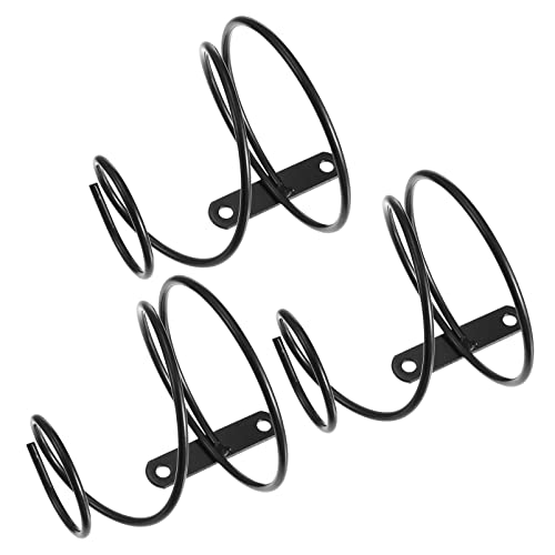 EXHUMKY Weinregal Spirale Design 3 Stück Rotweinflaschenhalter Wandmontage für Flaschenlagerung und Display von EXHUMKY