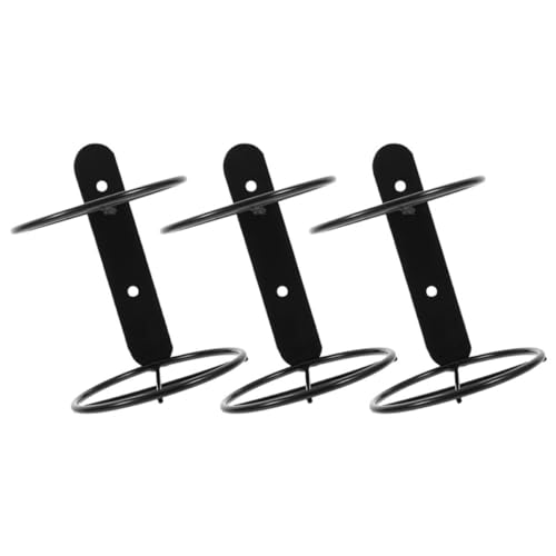EXHUMKY Wandmontiertes Weinregal aus Metall Einzelflaschenhalter für Küche und Bar Langlebig und Platzsparend von EXHUMKY