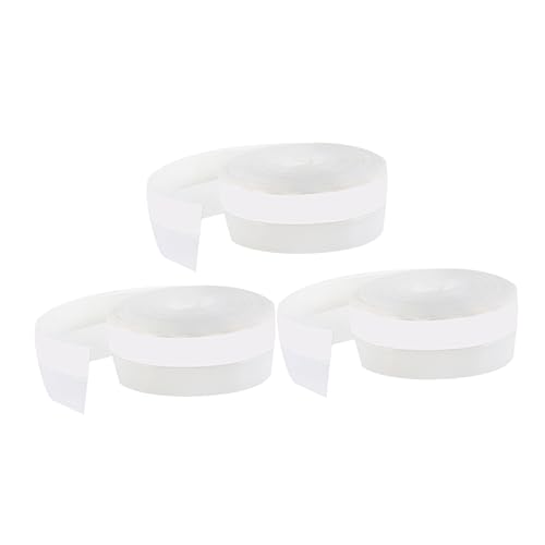EXHUMKY 3Rollen Selbstklebender Silikondichtungsstreifen Transparent pro Schalldicht für Fenster und Türen zur Luftdichtung und Geräuschreduzierung von EXHUMKY