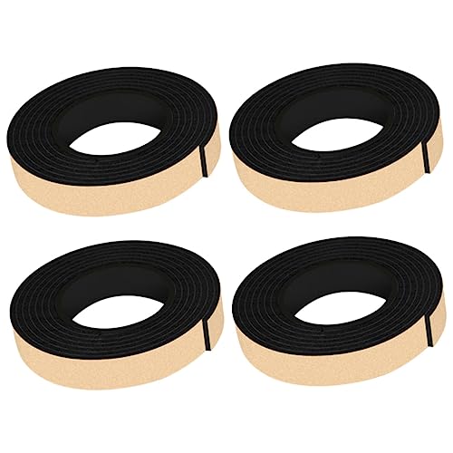 EXHUMKY 4 Rollen Tischset Vibrationsmatte für Waschmaschine Boden Bein Unterlage Weiß Vibrationspads für Waschmaschinen Vibrationsabsorbierende Matte Möbelschutz Eva Black von EXHUMKY