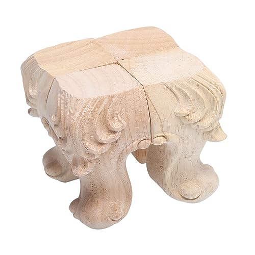 EXHUMKY 4 Stück Europäische Holzschnitzereien Möbelbeine Stabile Sofabeine für Sofa Schrank Couchtisch Badschrank Einfache Montage Antirutschdesign EXHUMKY 4 Stück Europäische Holzschnitzereien Möbelbeine Stabile Sofabeine für Sofa Schrank Couchtisch Badschrank Einfache Montage Antirutschdesign von EXHUMKY