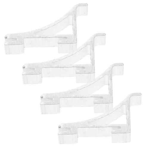 EXHUMKY 4 Stück Kühlschrank Regalclips aus Metall Montageclips für Kühlschränke und Gefriergeräte Langlebige Stütze für Regale und Lagerung für Verschiedene Anwendungen von EXHUMKY