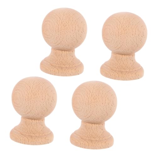 EXHUMKY 4 Stück Natürliche Dekorknöpfe im Römischen Stil Handgefertigte Holzknäufe für Bettpfosten Stuhllehnen DIY Möbel und Wohnaccessoires Khaki EXHUMKY 4 Stück Natürliche Dekorknöpfe im Römischen Stil Handgefertigte Holzknäufe für Bettpfosten Stuhllehnen DIY Möbel und Wohnaccessoires Khaki von EXHUMKY