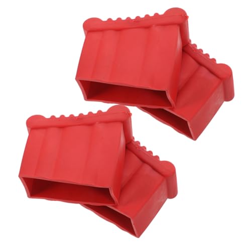 EXHUMKY 4 Stück Rutschfeste Leiterfüße Gummipads für Verlängerungsleiter und Trittleiter Strapazierfähig und Schützend für Böden Installieren und Kompatibel mit Gängigen Leitermodellen von EXHUMKY